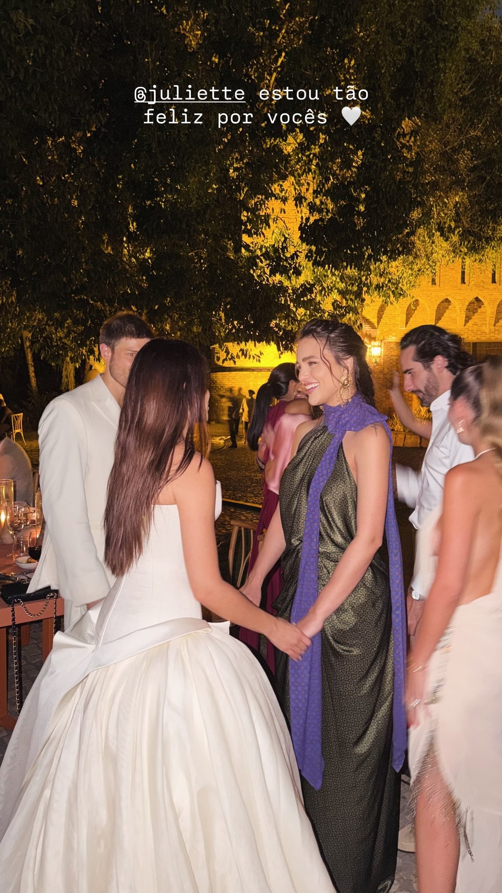 Festa de casamento de Juliete e Kaique Cerveny após segunda cerimônia — Foto: Reprodução/Instagram