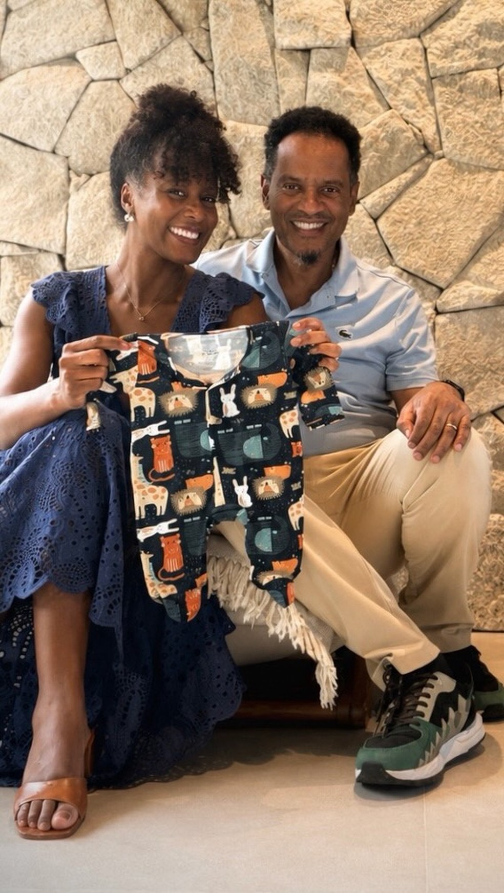 Maju Coutinho e o marido &mdash; Foto: Reprodu&ccedil;&atilde;o/Instagram