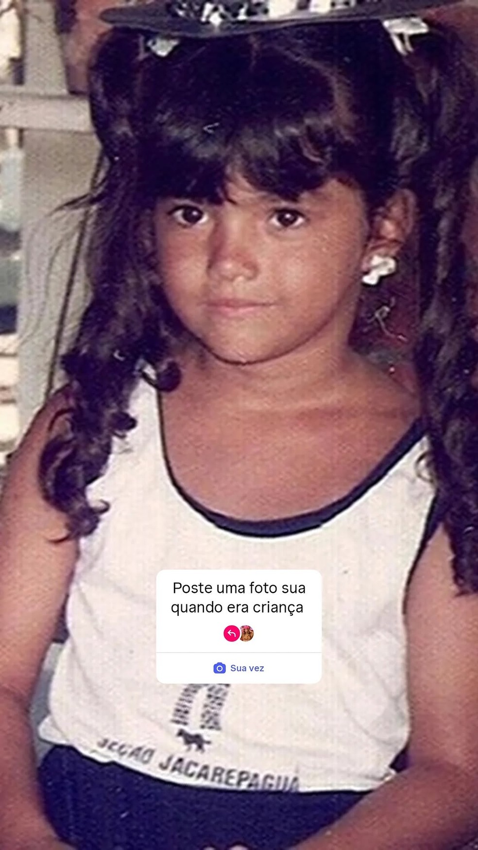 Kelly Key na infância — Foto: Reprodução/Instagram