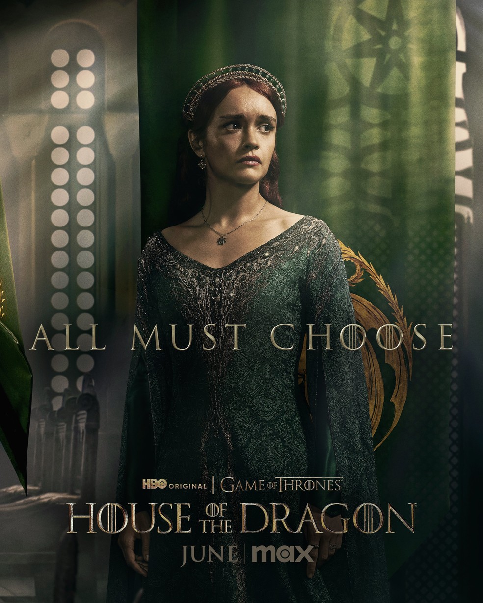 Olivia Cooke, a Allicent Hightower de 'A Casa do Dragão' — Foto: Divulgação/Max