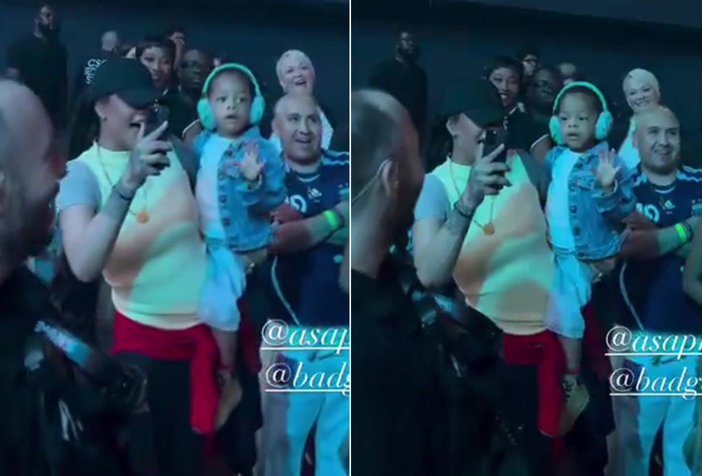 Filho de 2 anos de Rihanna e A$AP Rocky dá show de fofura em show do pai; vídeo