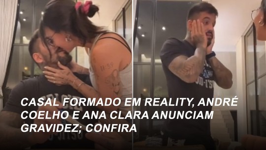 André Coelho e Clara Maia, casal formado em reality, anunciam gravidez de gêmeos