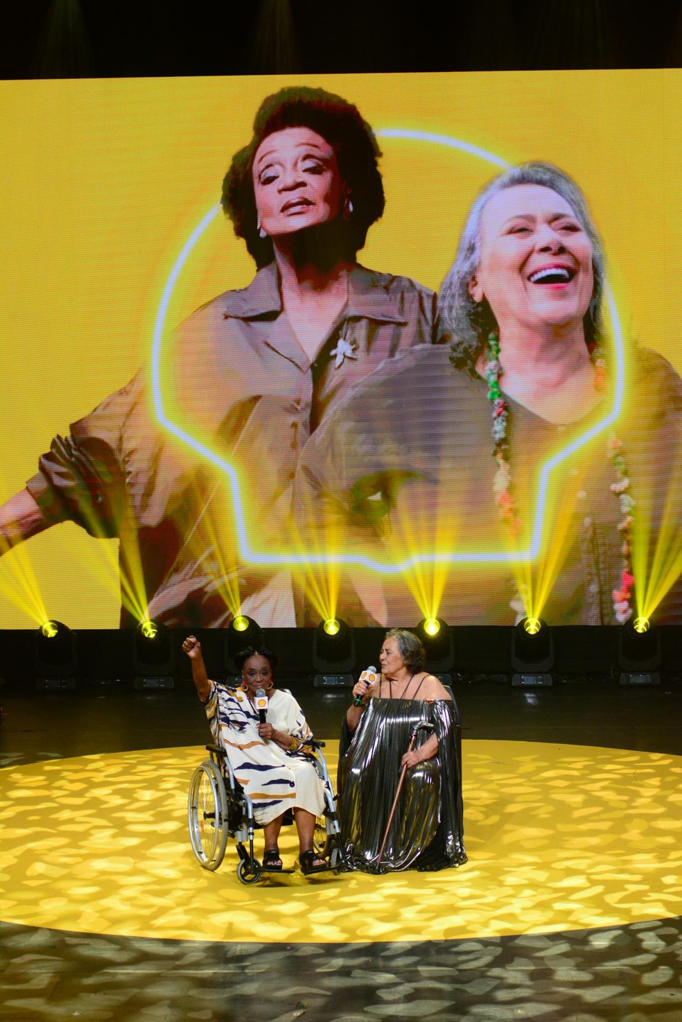 Léa Garcia e Teuda Bara, as homenageadas do Prêmio Shell 2023 — Foto: Webert Belicio/AgNews
