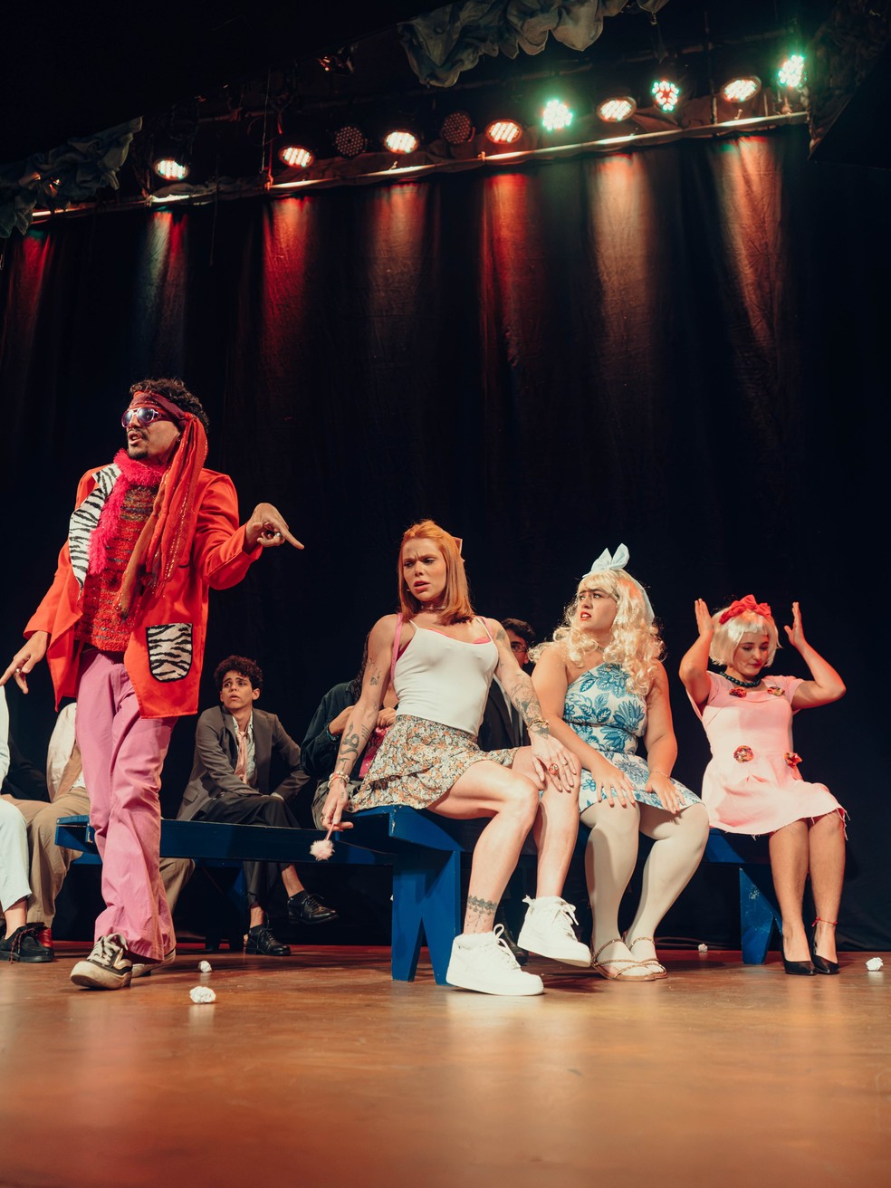 Thaís Vasconcellos na aula de teatro — Foto: Divulgação