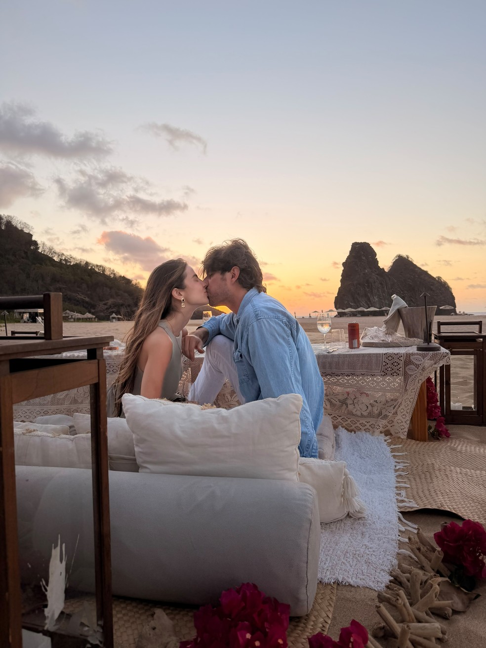 Giulia Be e Conor Kennedy escolhem Fernando de Noronha para 'minimoon' após casamento — Foto: Acervo Pessoal