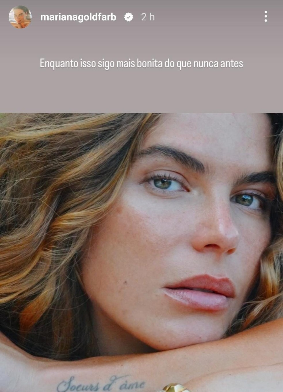Mariana Goldfarb rebate haters após expor relacionamento abusivo — Foto: Reprodução/Instagram