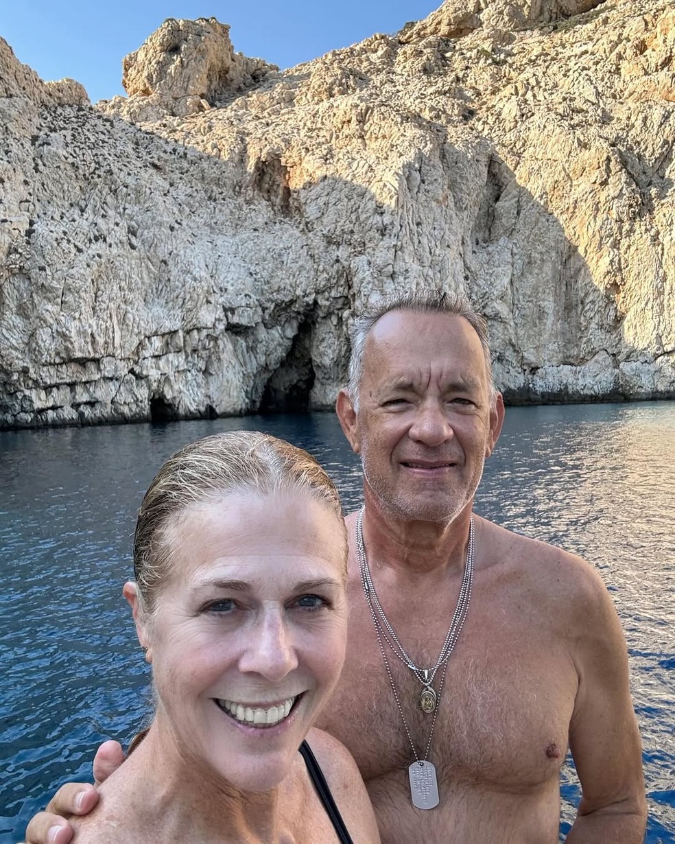 Rita Wilson e Tom Hanks — Foto: Reprodução/Instagram