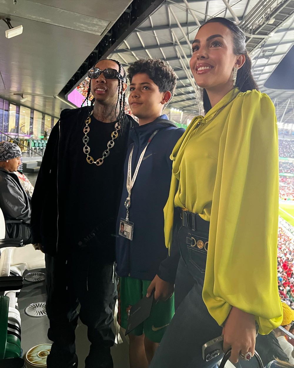 No Catar, Georgina Rodriguez e filhos de Cristiano Ronaldo assistem a ...