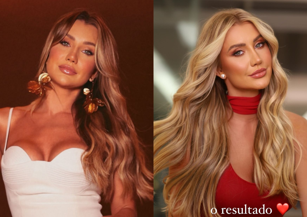 Ana Paula Siebert muda cor dos cabelos inspirada no loiro da filha ...