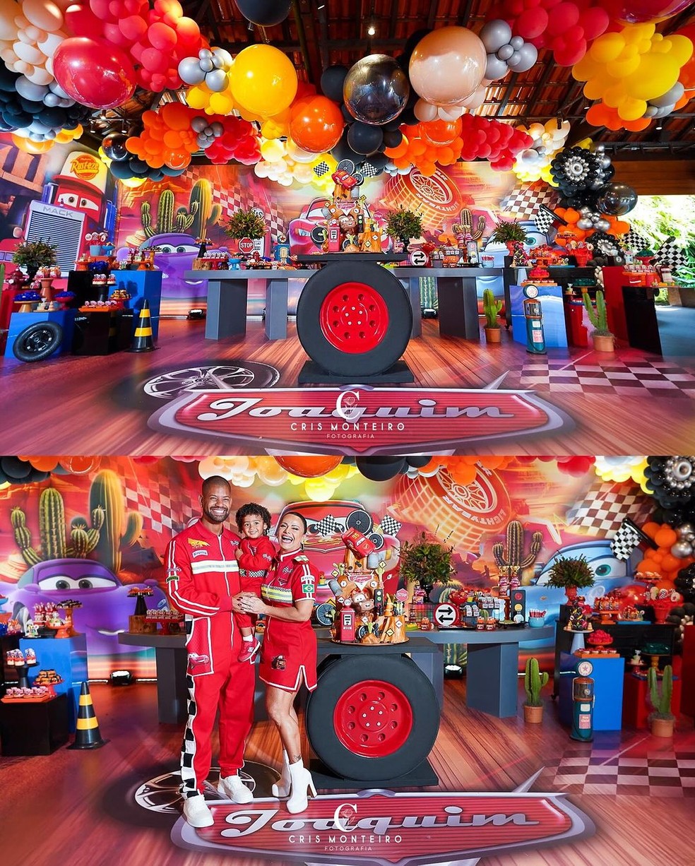 Viviane Araujo e Guilherme Militão comemoram o aniversário de 2 anos do