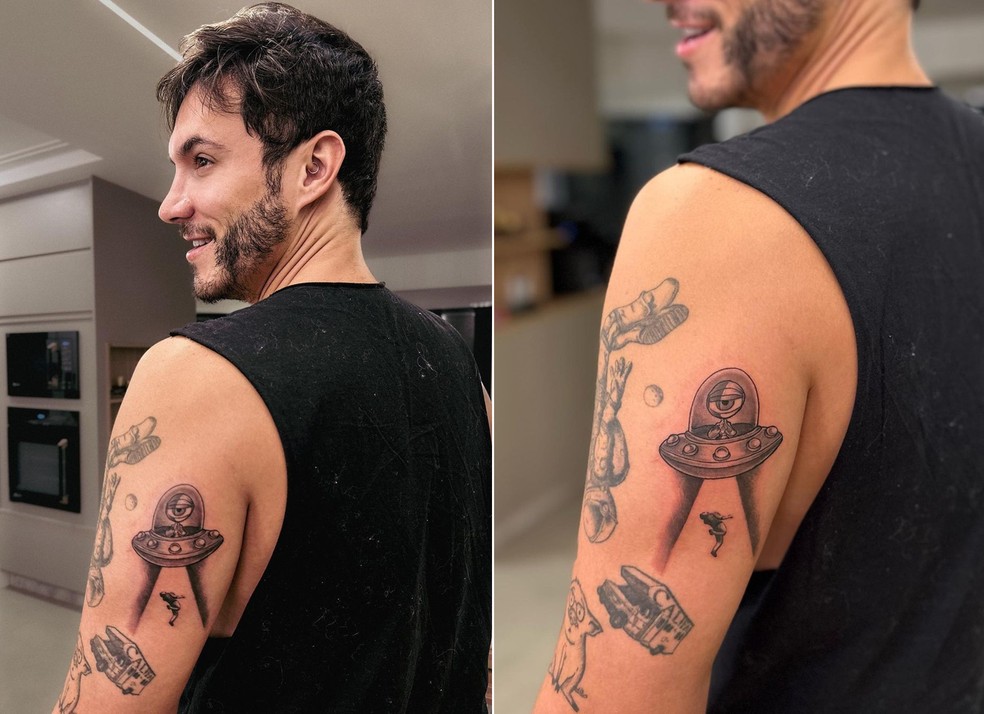 Eliezer mostra sua tatuagem — Foto: Reprodução Instagram
