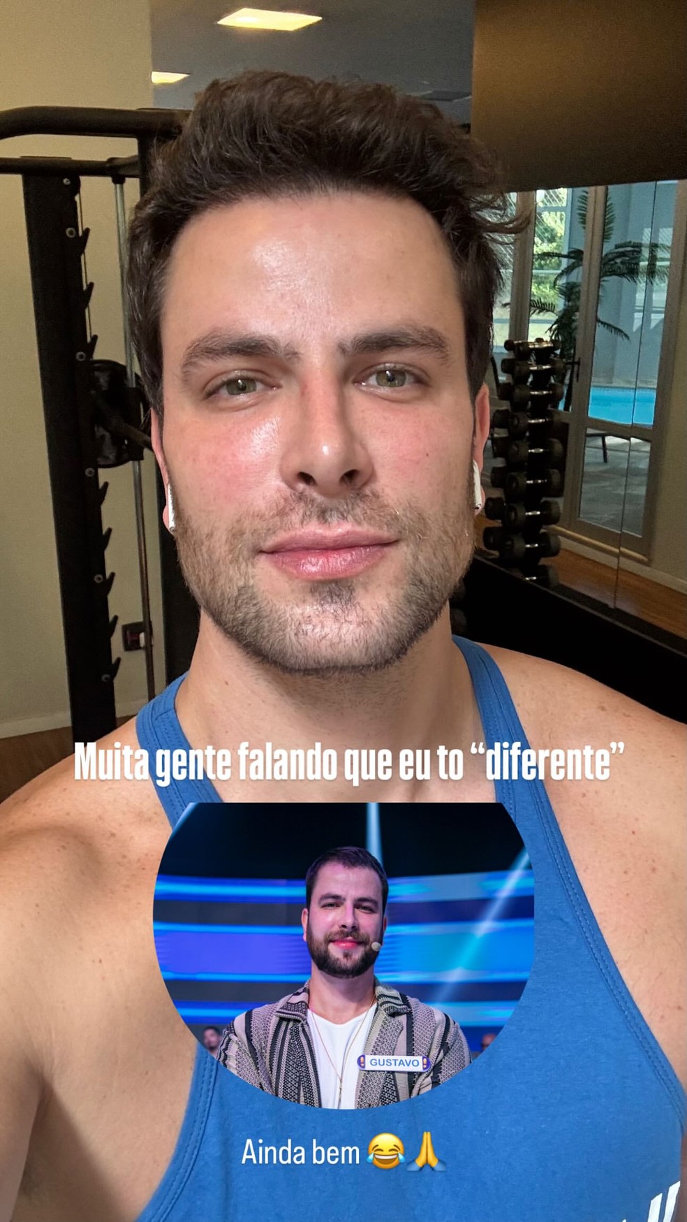 Gustavo Marsengo em Story — Foto: Reprodução/Instagram