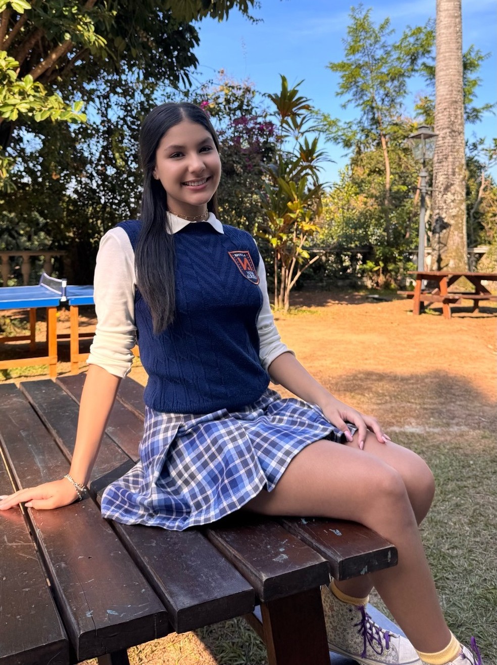 Alice Leite caracterizada como Flavinha em “Sábado à Noite” — Foto: Divulgação
