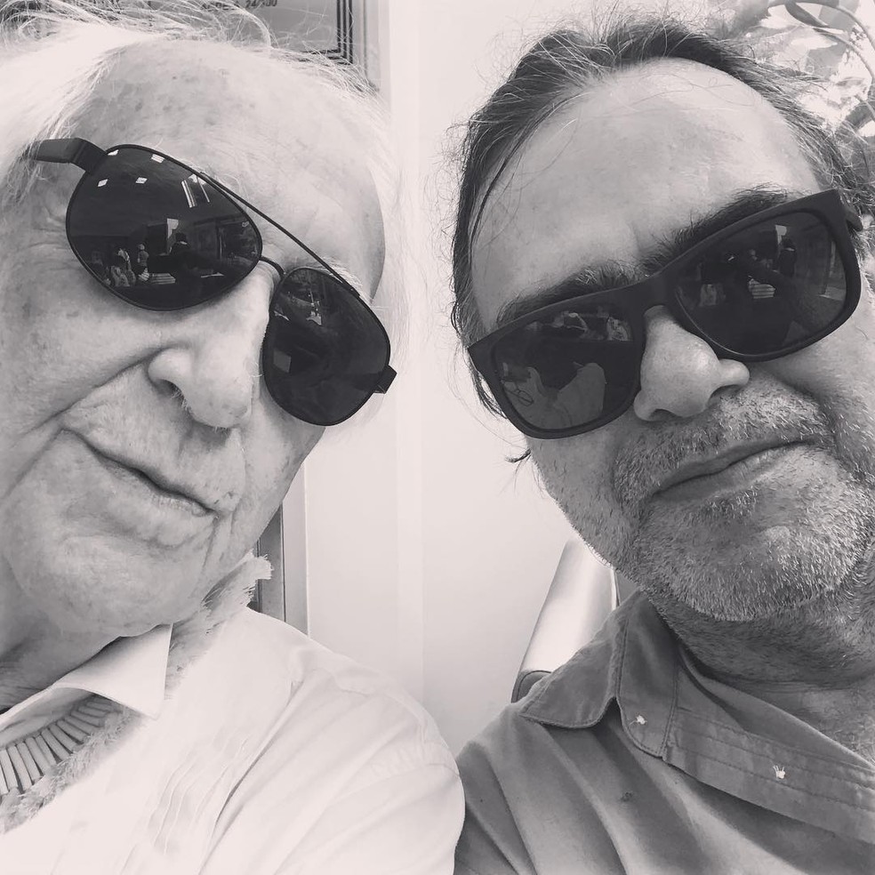 Zé Celso Martinez Corrêa e Marcelo Drummond — Foto: Reprodução Instagram