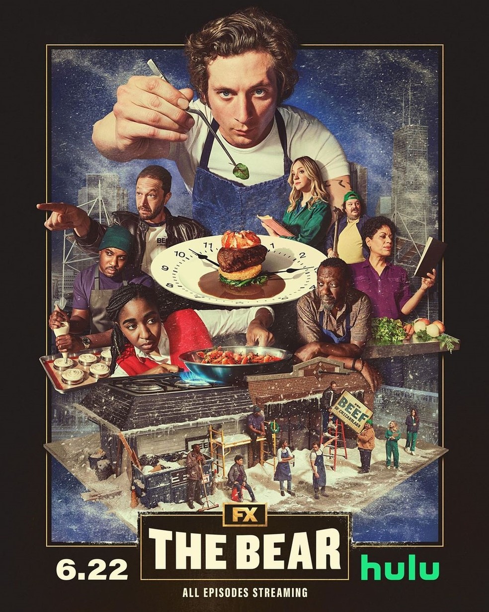 'The Bear / O Urso' trailer da 2ª temporada tem chefs tentando abrir