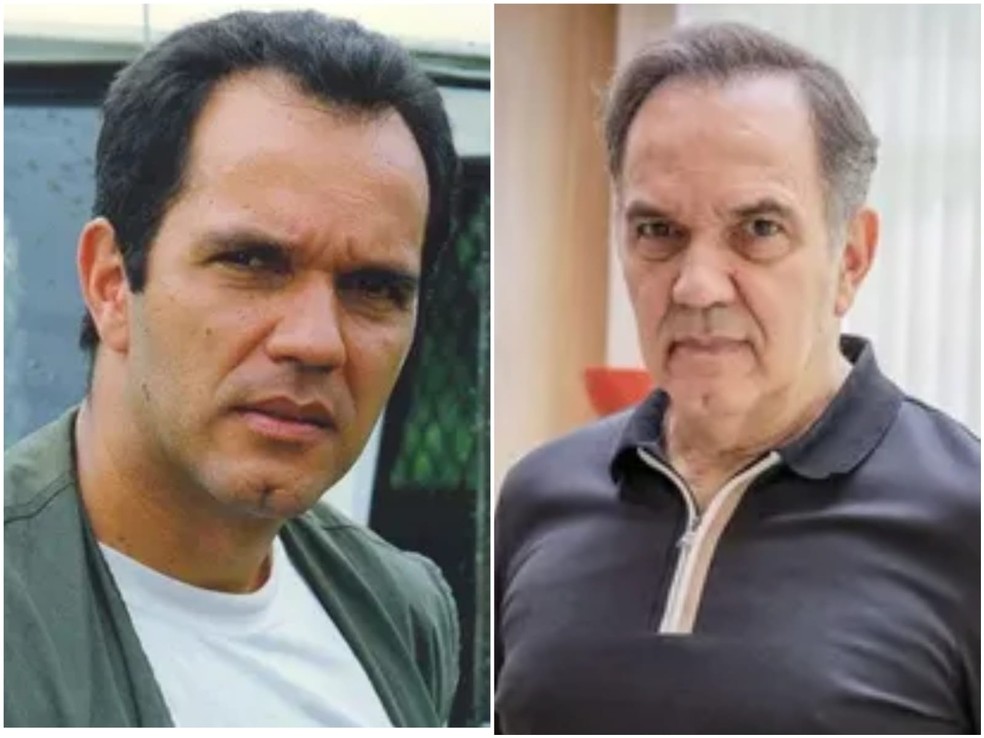 Antes e depois: Humberto Martins, como Chico, em Corpo Dourado (Globo, 1998), e com visual atual — Foto: Divulgação/TV Globo