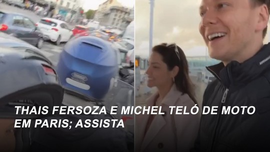 Michel Teló e Fersoza pegam moto para chegar a tempo em aeroporto de Paris