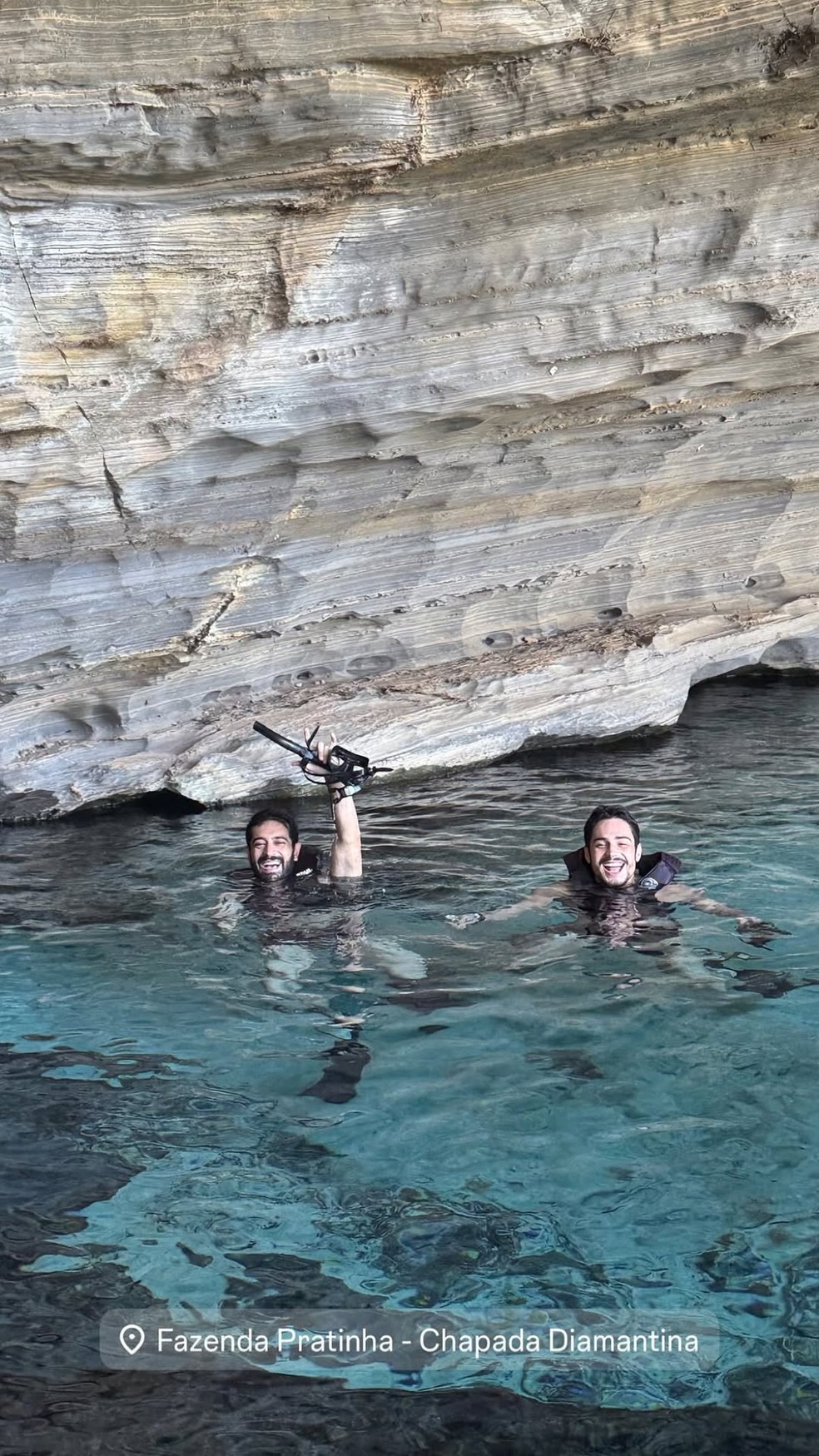 Danilo Mesquista com Miguel Rômulo na Chapada Diamantina — Foto: Reprodução/Instagram