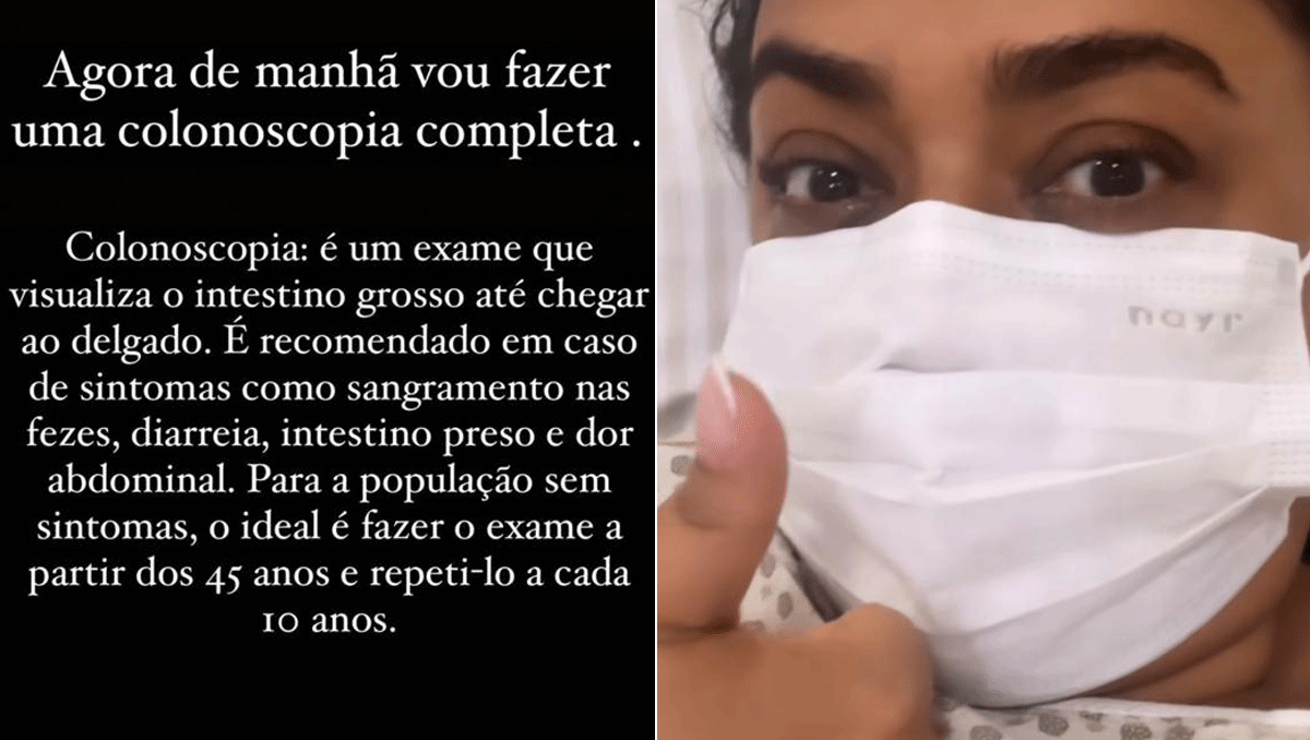 Preta Gil faz colonoscopia e reforça importância do exame na prevenção ...