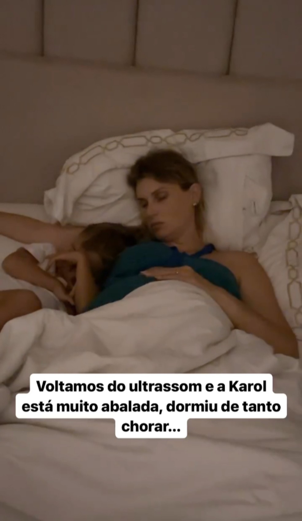 Julio Rocha diz que Karoline Kleine 'chorou até dormir' ao ver em ultrassom que filha é a cara dele — Foto: Reprodução/Instagram