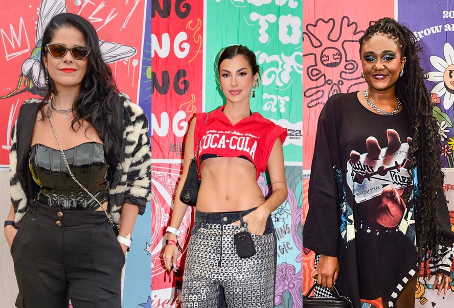 Lollapalooza 2024: Confira os looks dos famosos no terceiro e último dia de  festival