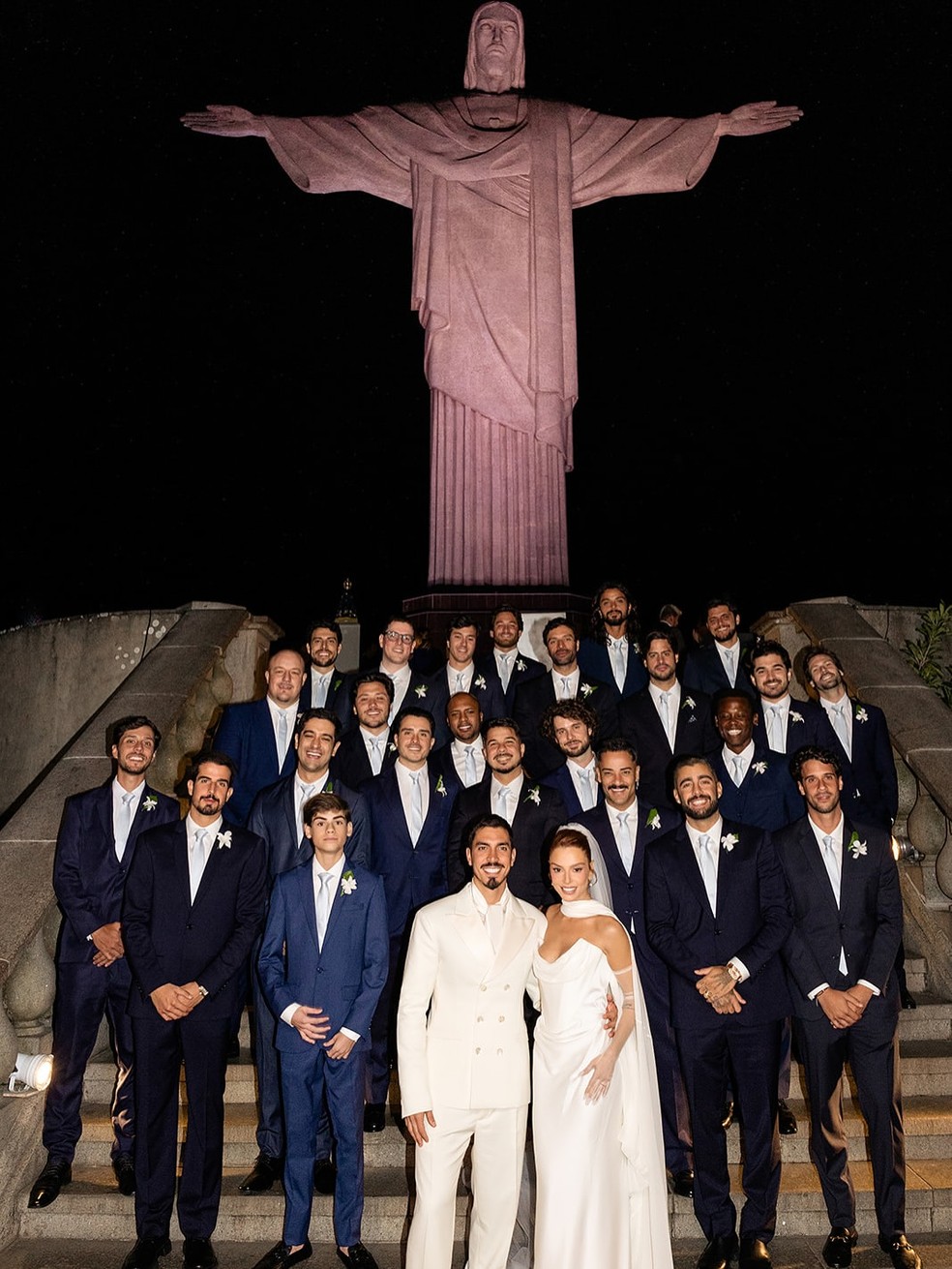 Maicon Rodrigues compartilha cliques do casamento de Giovanna Lancellotti e Gabriel David — Foto: Reprodução/Instagram