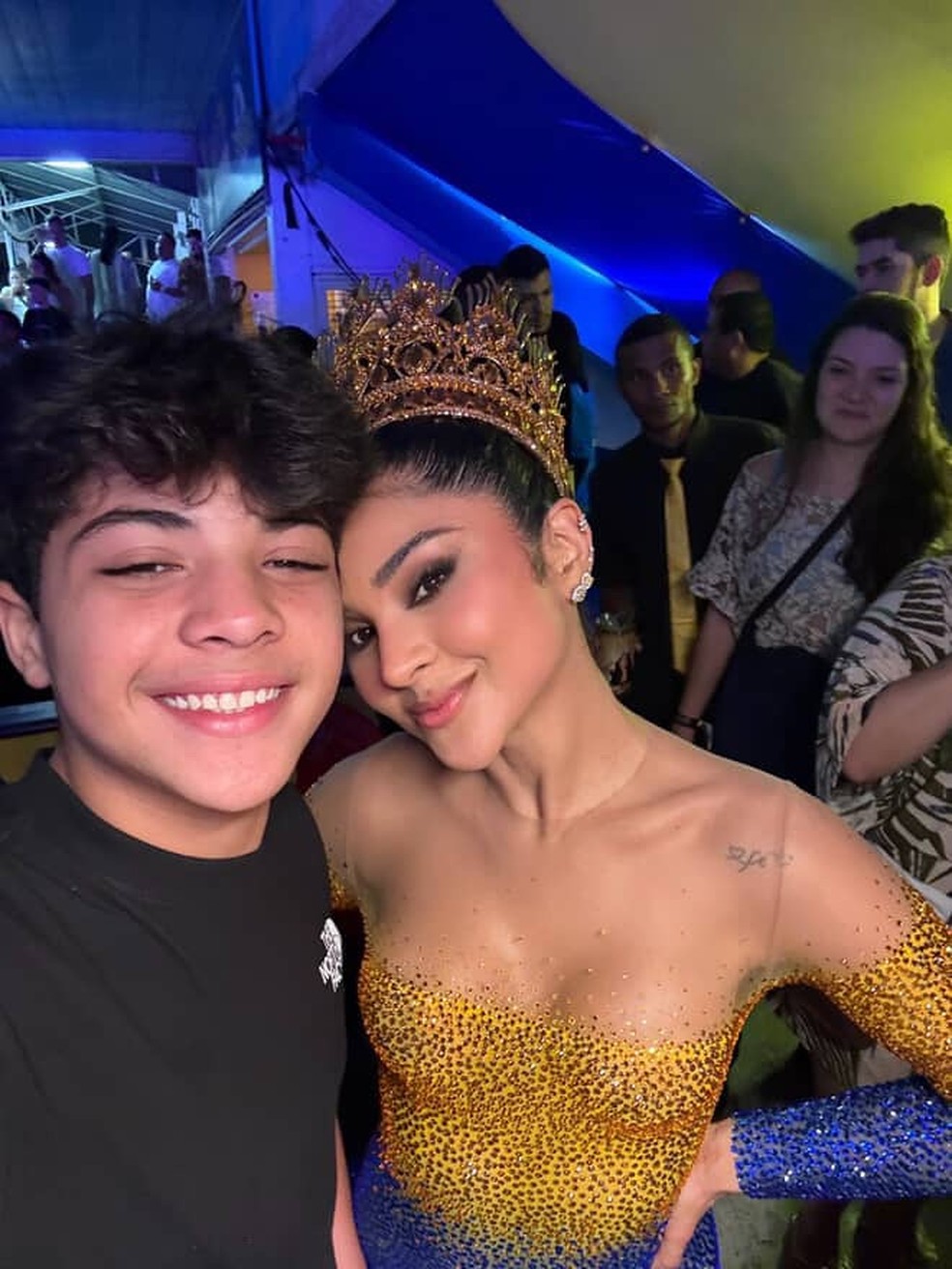 Yhudy com a mãe, Mileide Mihaile — Foto: Reprodução/Instagram