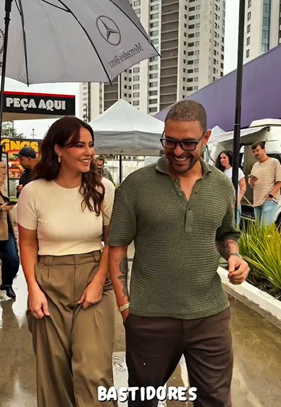 Paolla Oliveira e Diogo Nogueira se reencontraram — Foto: Reprodução/Instagram