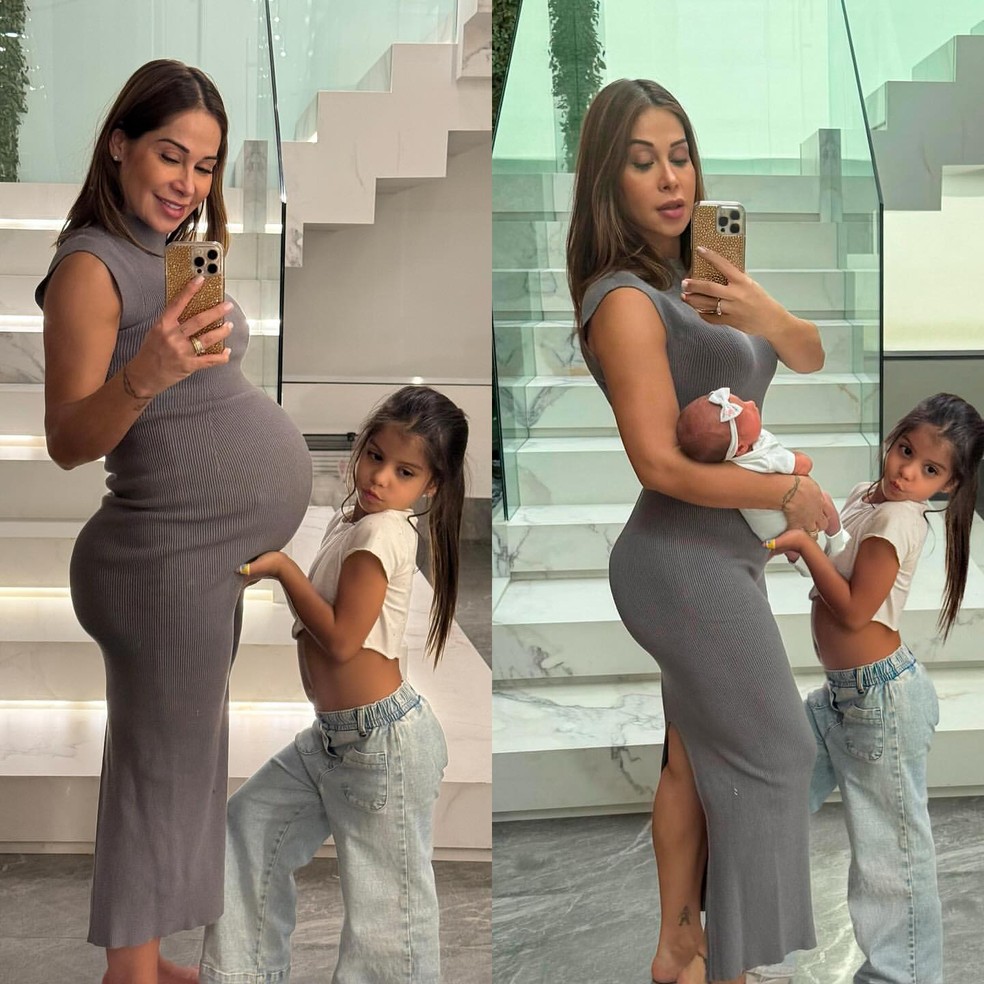Maíra Cardi mostra barriga dez dias após parto e conta quantos quilos ...