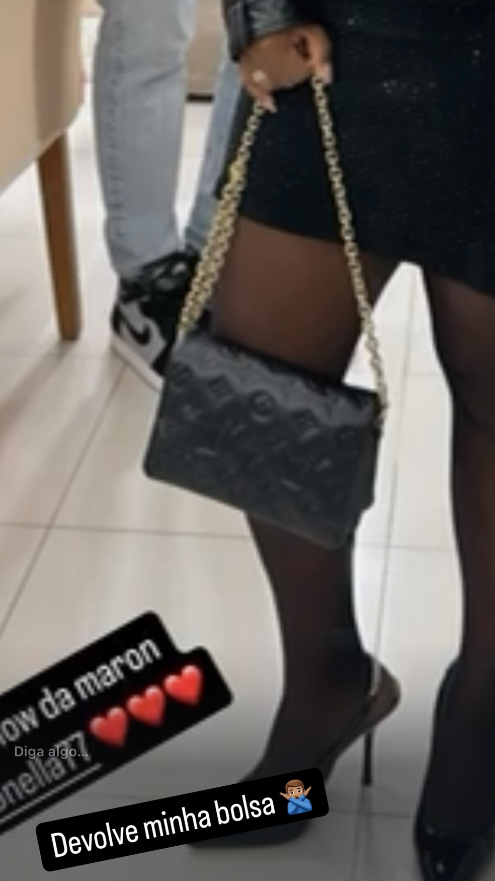 Bolsas de Valquiria Nascimento — Foto: Reprodução/Instagram