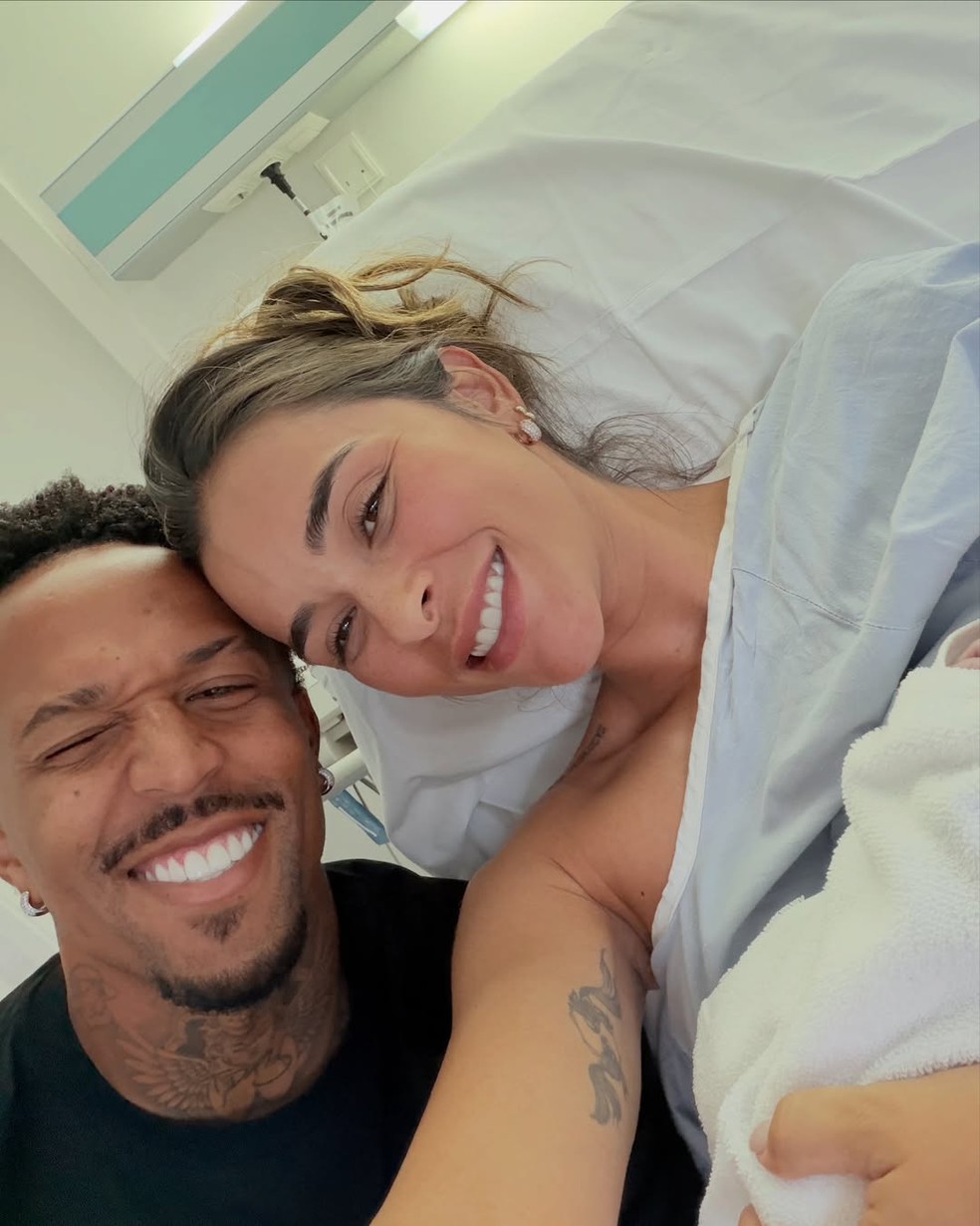 Nasce filho de Tainá Militão e Eder Militão — Foto: Reprodução/ Instagram