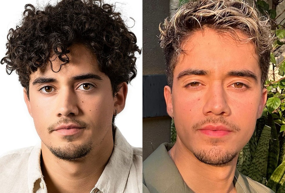 Matheus Fagundes antes e depois — Foto: Laercio Luz/Divulgação e Reprodução/Instagram