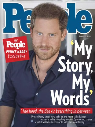 Capa da revista estadunidense People com Príncipe Harry
