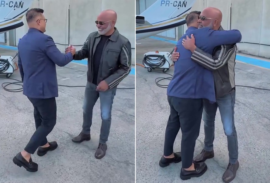 Em post mais recente, Rick aparece com empresário antes de aeronave desaparecer; vídeo