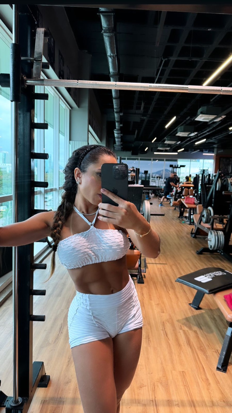 Mulher Melão mostra treino — Foto: Divulgação