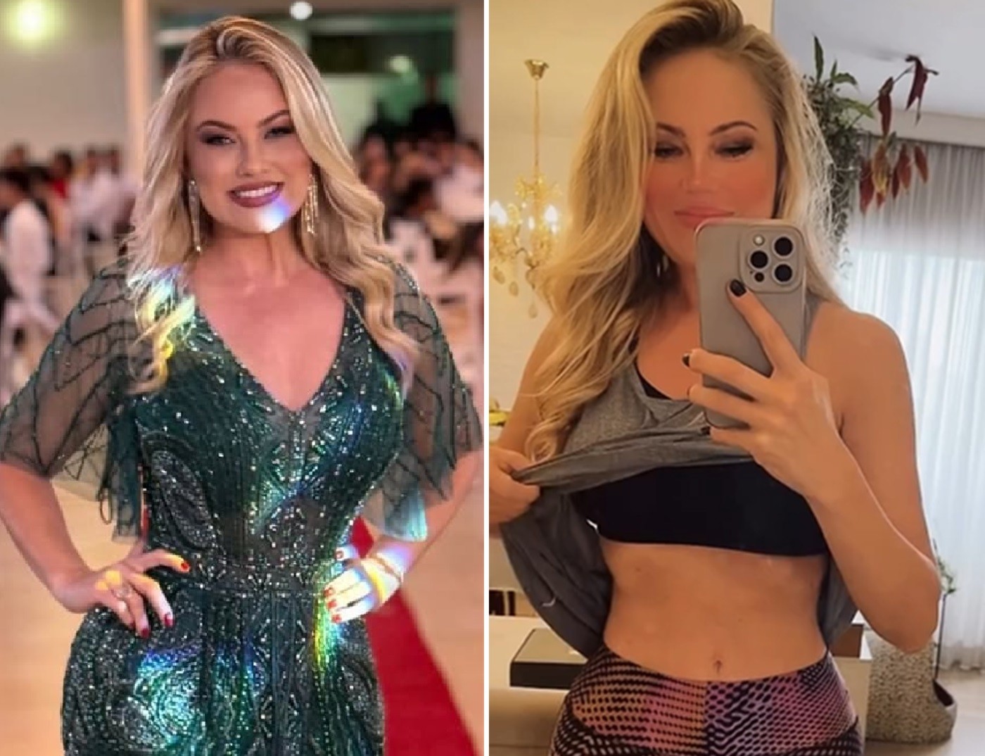Ellen Rocche perde 12 quilos e mostra antes e depois: 'Meu corpo é outro'