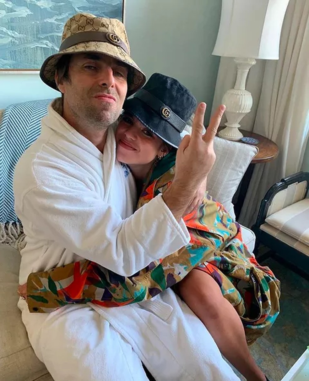 Liam Gallagher e a filha Molly Gallagher em 2019 — Foto: Reprodução/Instagram