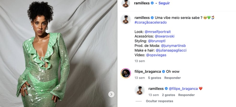 Filipe Bragança, o 'mozão do Brasil' de 'Coração Acelerado', vive affair com Ramille — Foto: Reprodução/Instagram