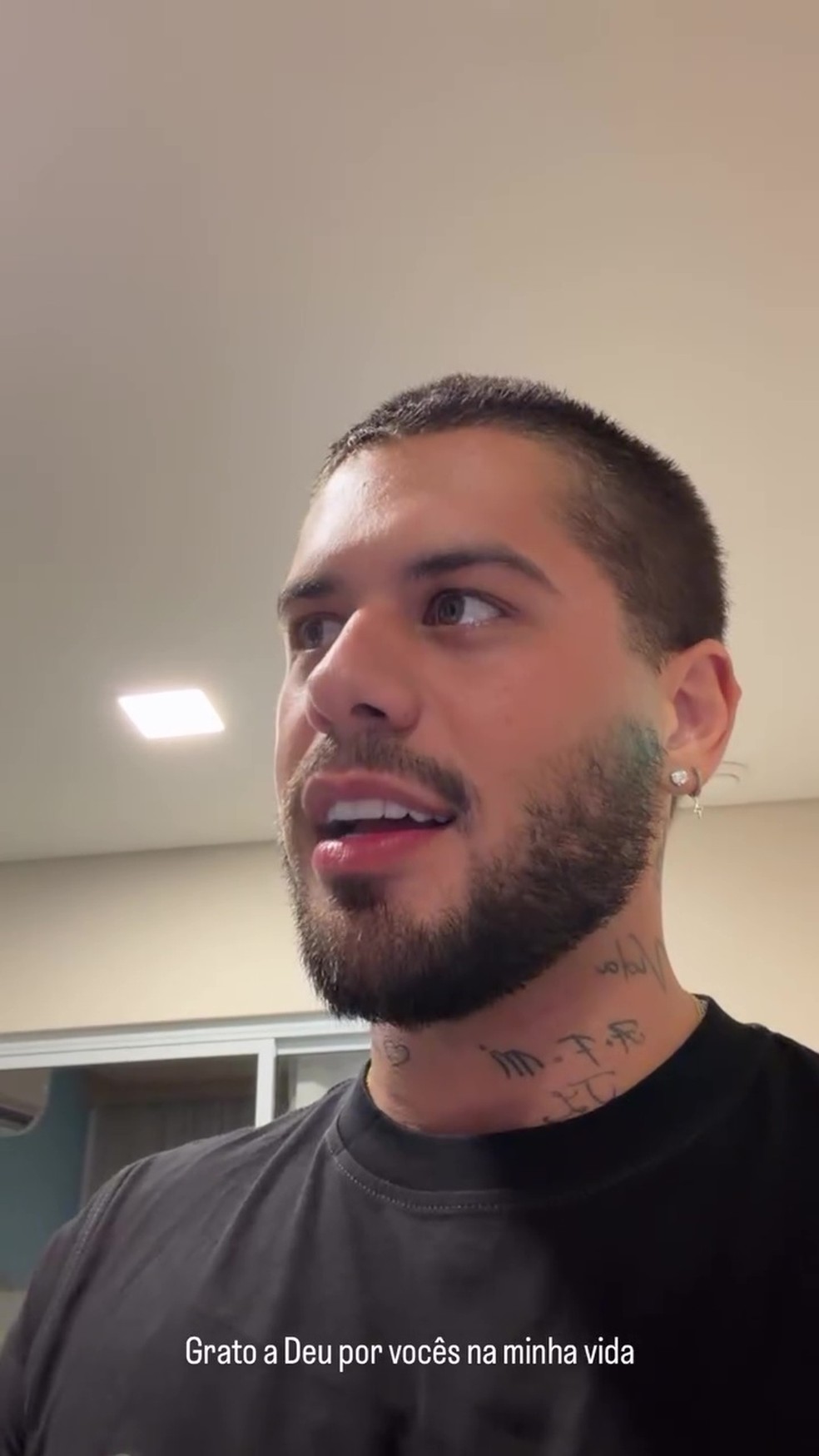 Antes do visual de Zé Felipe — Foto: Reprodução/Instagram