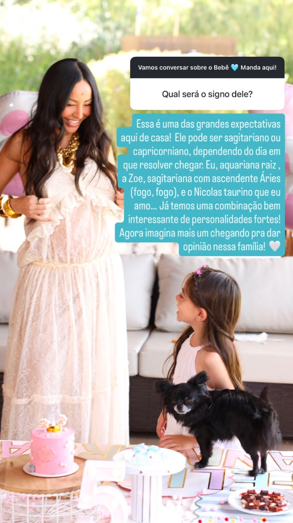 Sabrina Sato revela expectativa da família para chegada do filho — Foto: Reprodução/Instagram