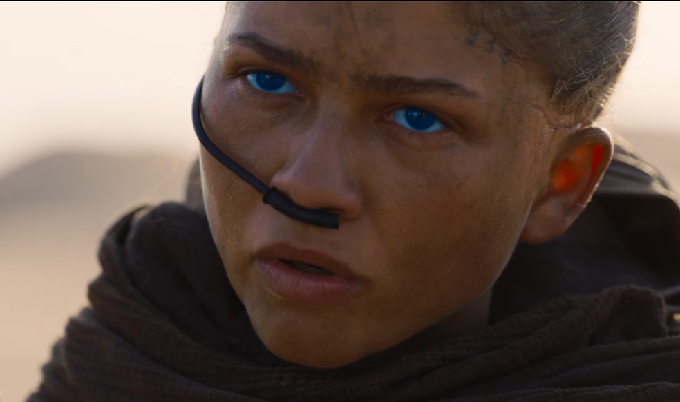 Zendaya no trailer final de 'Duna 3' — Foto: Divulgação/Warner Bros
