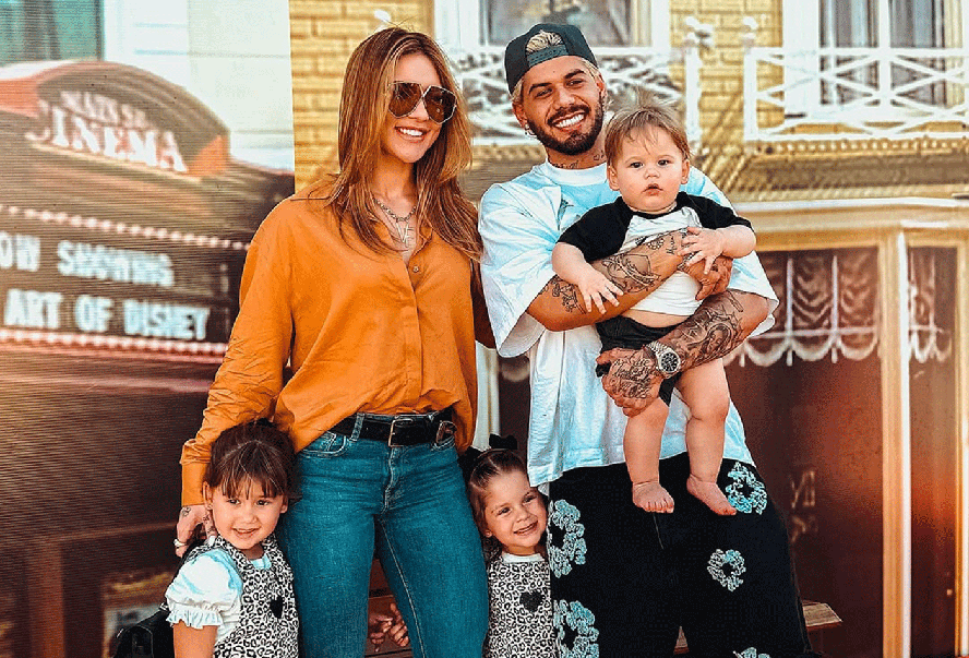 Virginia Fonseca e Zé Felipe com os três filhos
