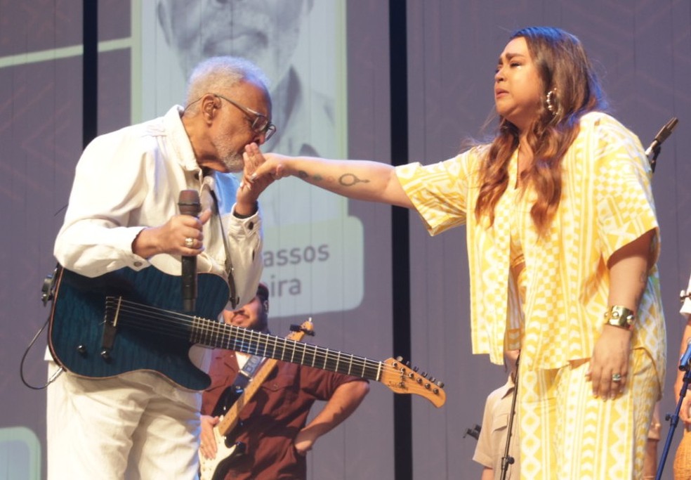 Gilberto Gil e Preta Gil — Foto: Anderson Borde/AgNews