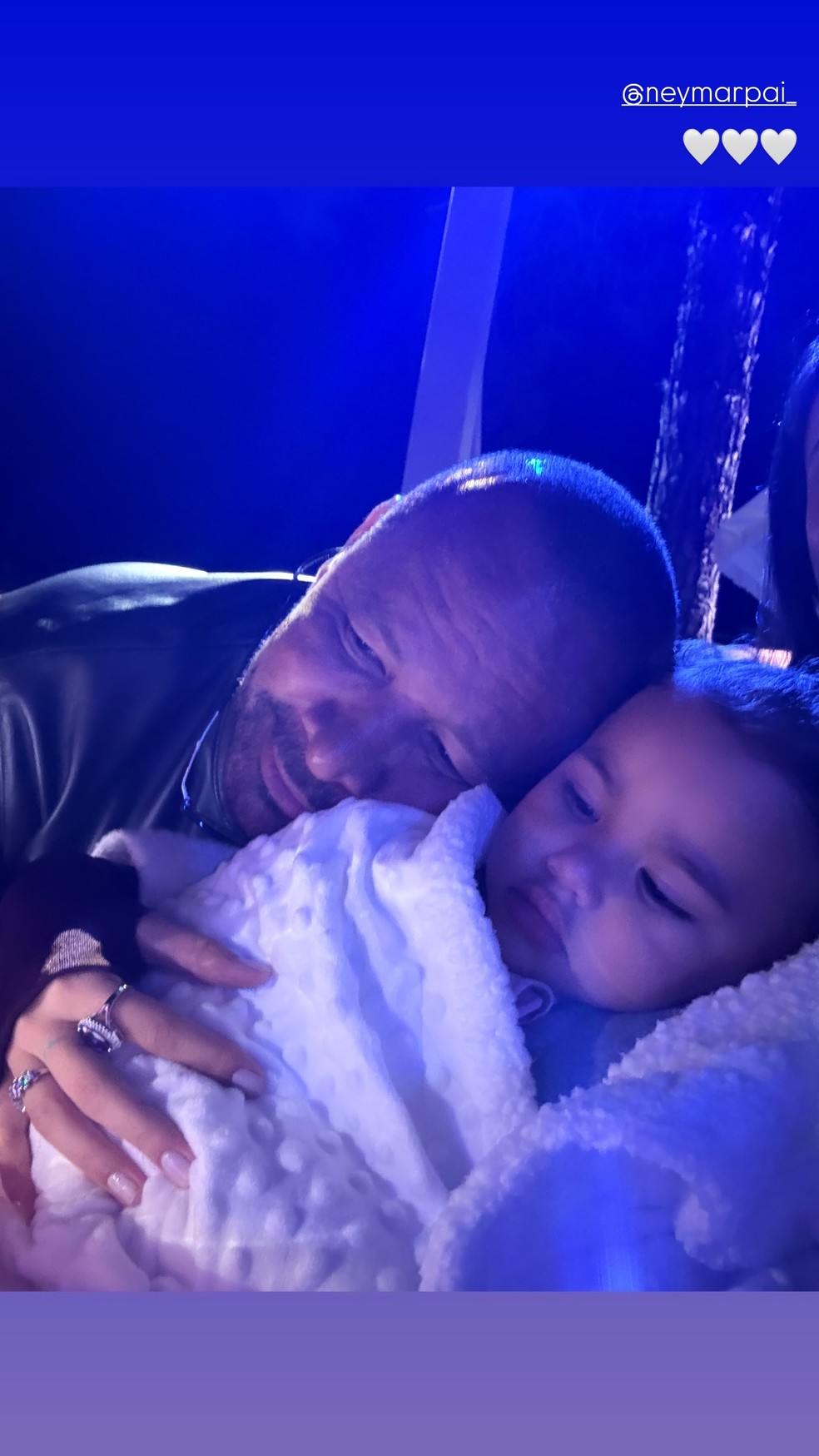 Neymar Pai e Mavie — Foto: Reprodução/Instagram