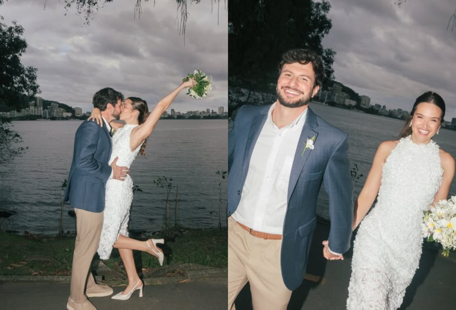 Juliana Paiva abre álbum de fotos do casamento com arquiteto