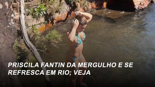 Priscila Fantin posa com biquíni de lacinho em Minas Gerais