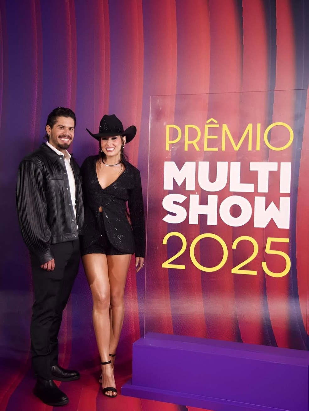 Ana Castela e Z&eacute; Felipe no Pr&ecirc;mio Multishow 2025 &mdash; Foto: Divulga&ccedil;&atilde;o/Globo