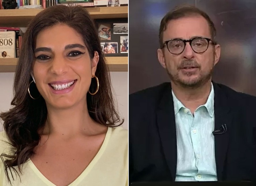 Andréia Sadi se diverte ao ver Octavio Guedes engolindo mosquito: 'Nada ...