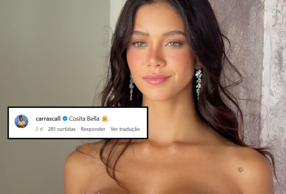 Carrascal está namorando uma modelo brasileira — Foto: Reprodução/Instagram