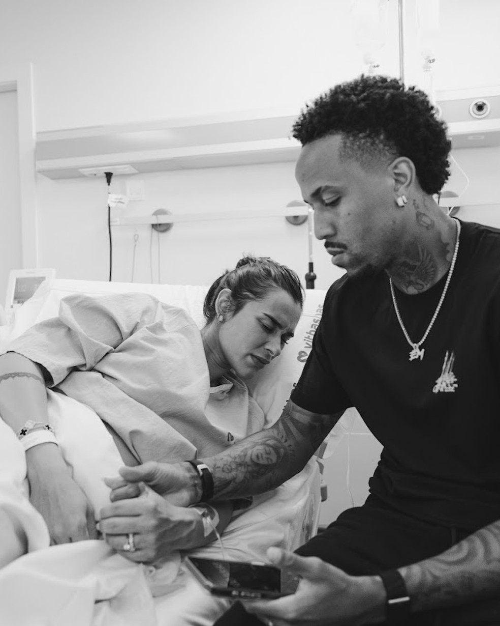 Nasce filho de Tainá Militão e Eder Militão — Foto: Reprodução/ Instagram